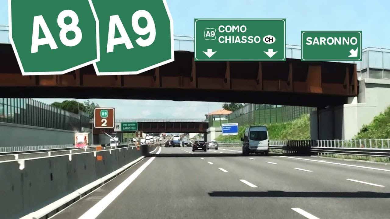 A8 lunedì chiusura notturna tratto Fiera Milano Como Chiasso Ticino