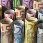 Euro, Banknoten, Geld, Währung, Geldscheine, Rollen