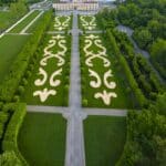 VillaArconati_veduta aerea della Facciata sud e parterre_ph. D. Fusaro