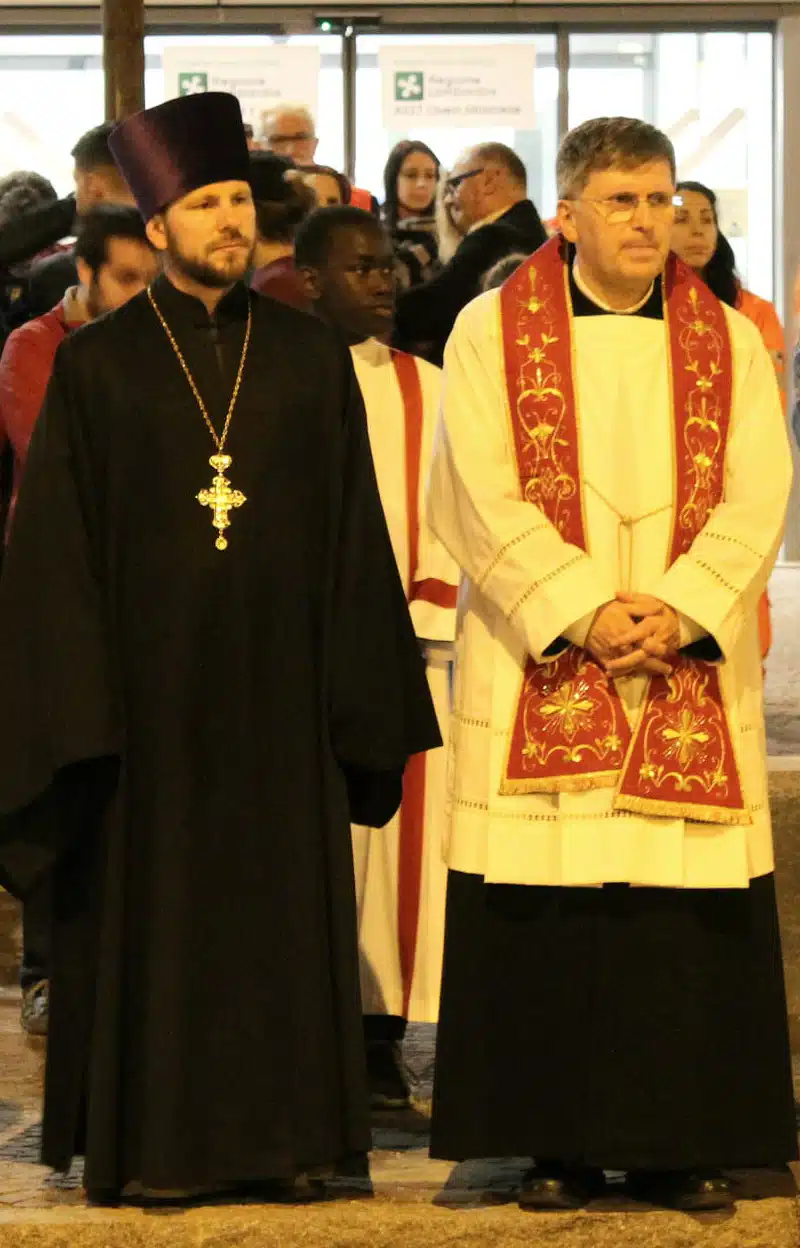 Da sx Padre Ioan Cumurciuc e don Giuseppe Marinoni