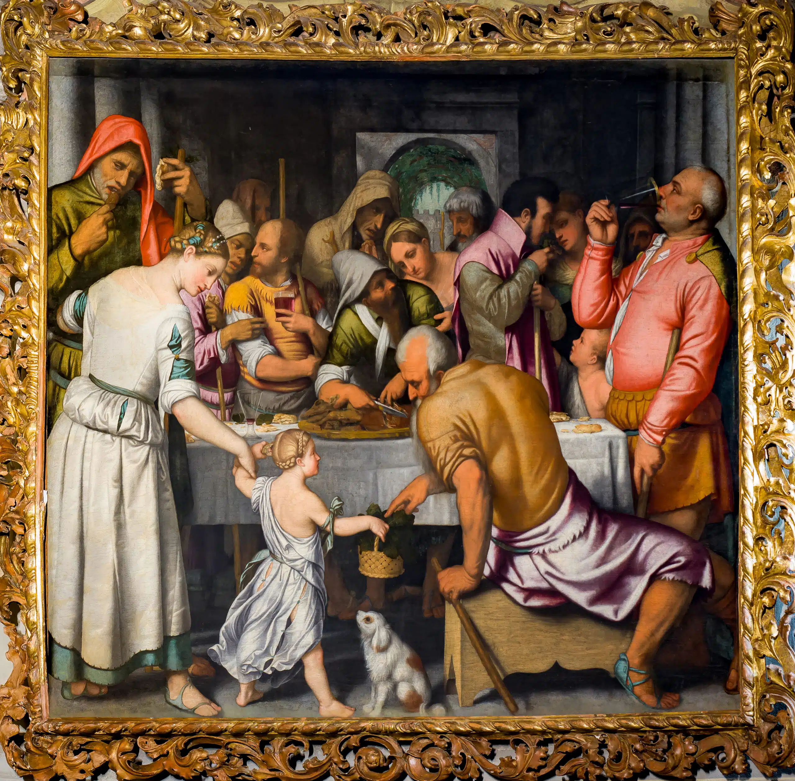 Duomo transetto destro Convitto dell agnello pasquale del Moretto Brescia