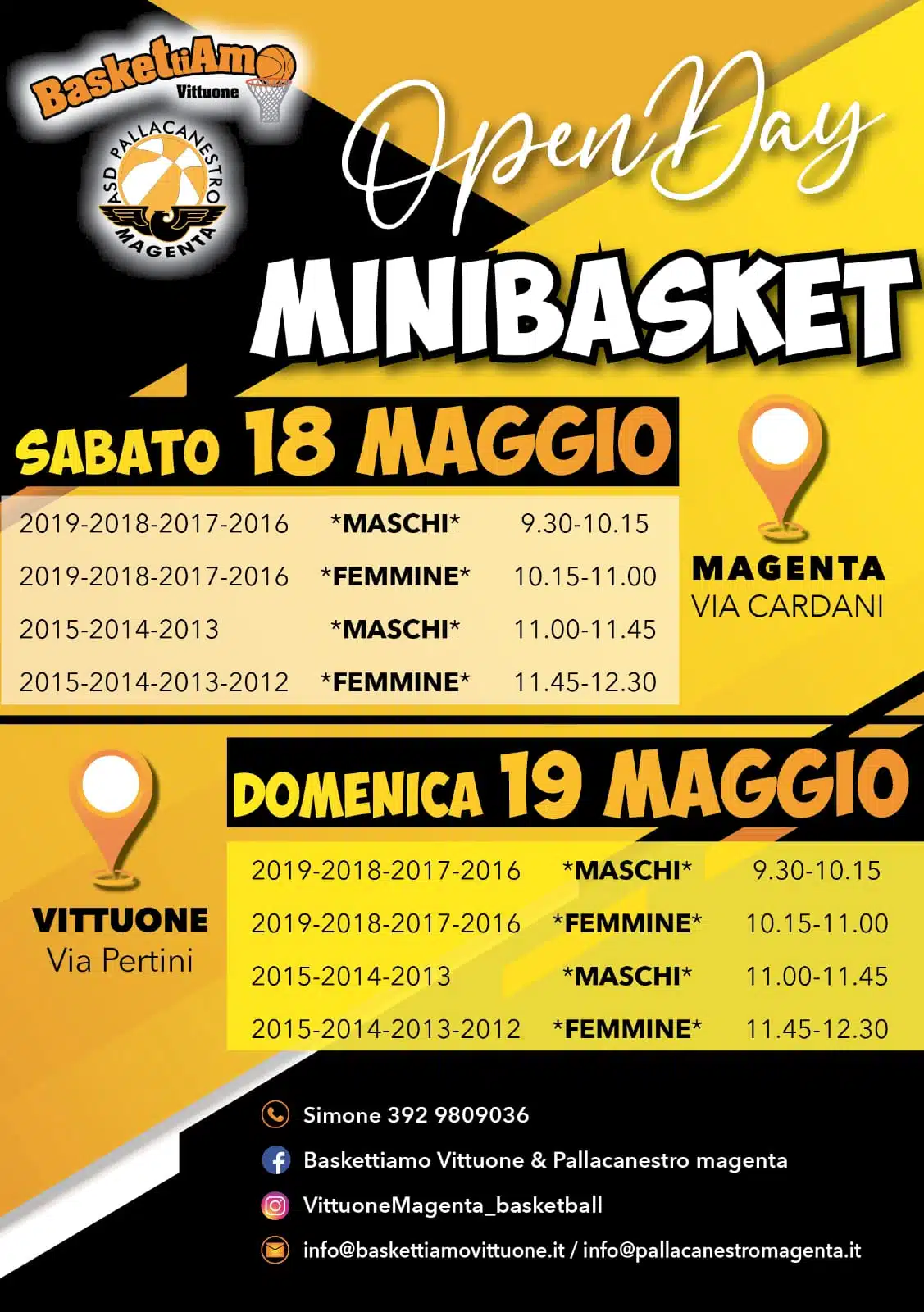 volantino openday maggio 2024