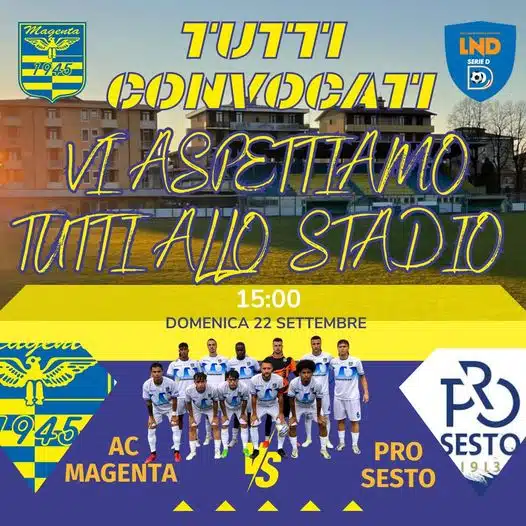 MAGENTA TUTTI CONVOCATI