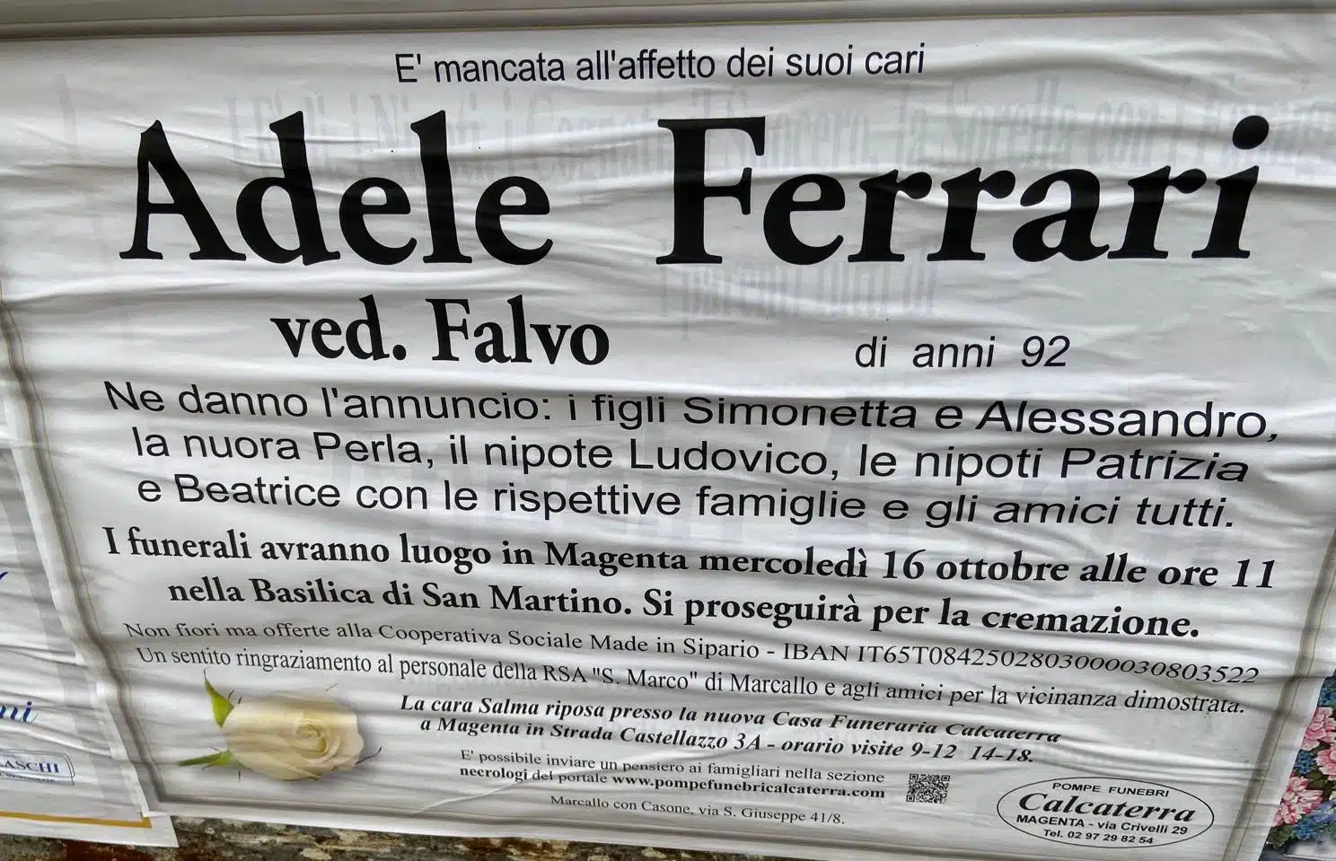 ADELE FUNERALI