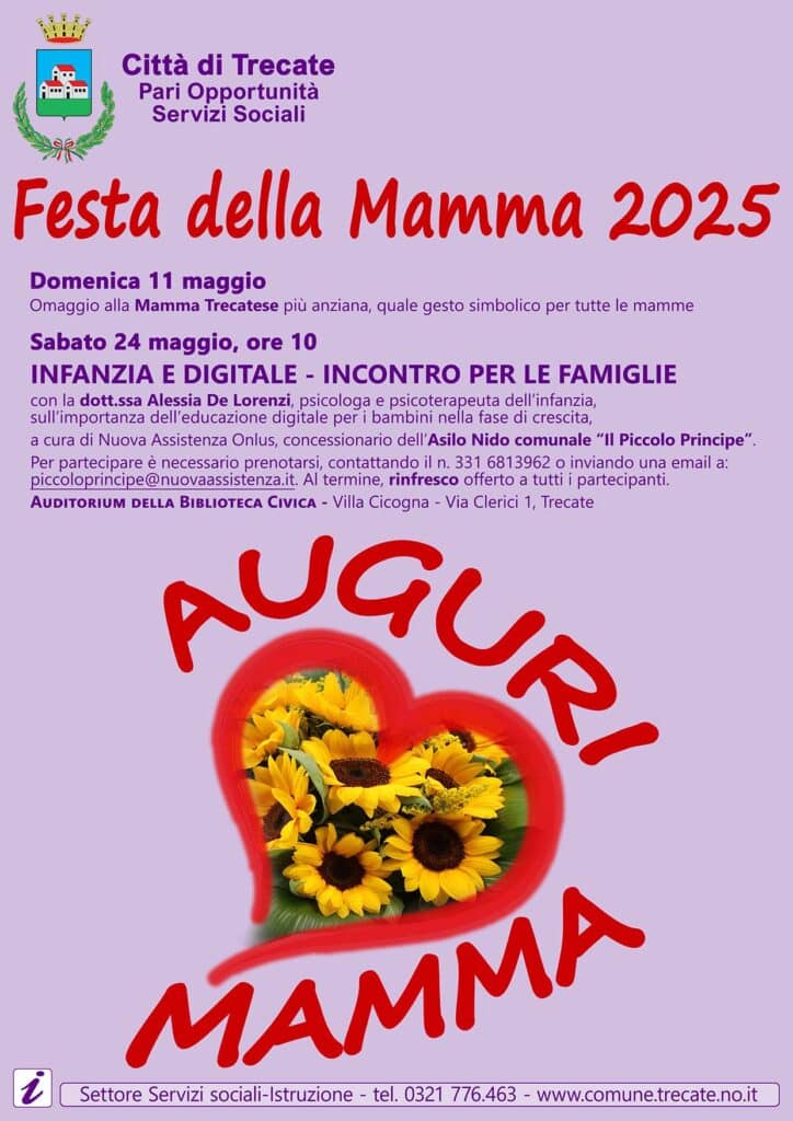 Trecate. Festa della Mamma: il programma della giornata