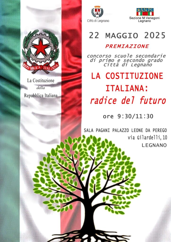 Concorso “Costituzione italiana: radice del futuro”. Le premiazioni a Legnano