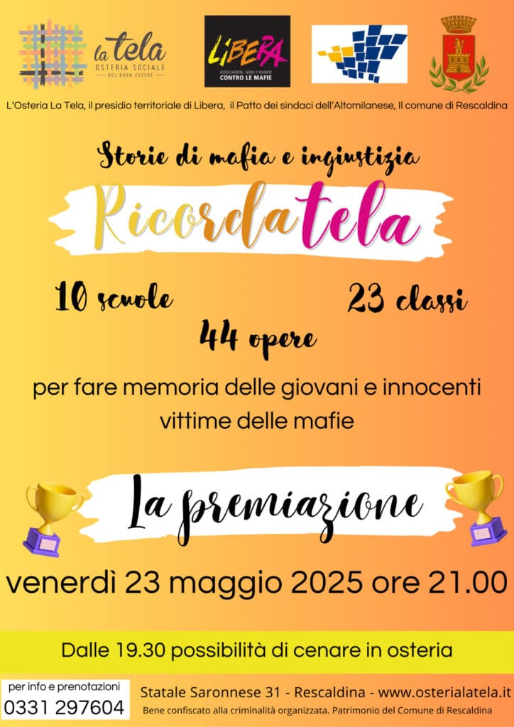 Castellanza: “Ricordatela” storie di mafia e ingiustizia