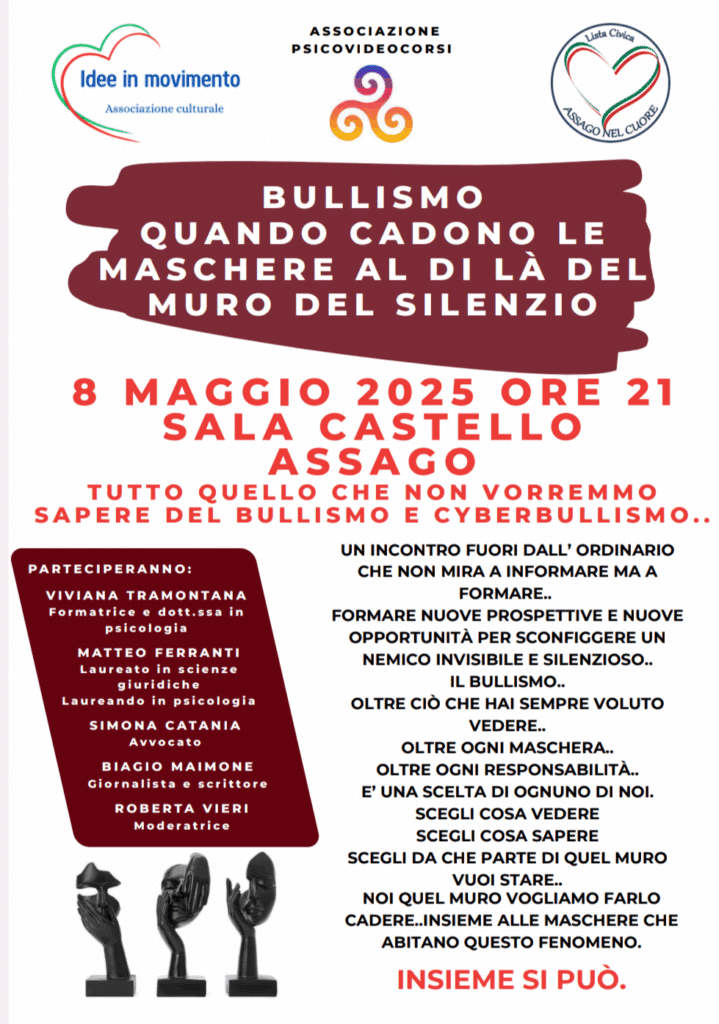 Ad Assago incontro sul bullismo, Biagio Maimone: “Il bullismo ricorda la mafia, le cui vittime hanno paura di denunciare”