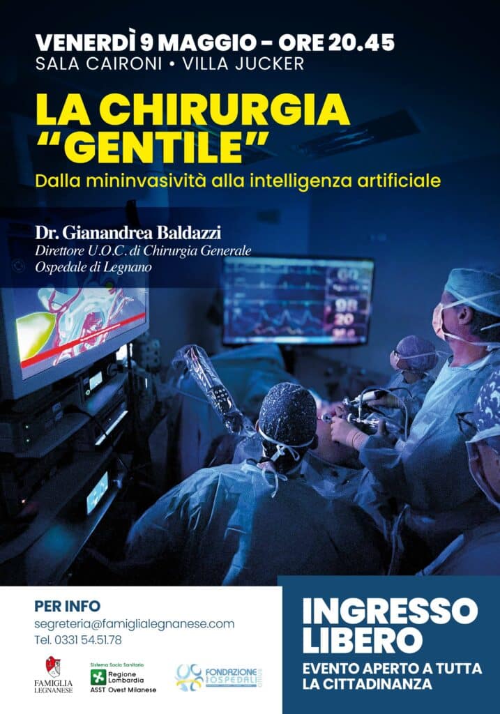 Legnano, proseguono le conferenze mediche. “La Chirurgia gentile dalla mininvasiva all’intelligenza artificiale”