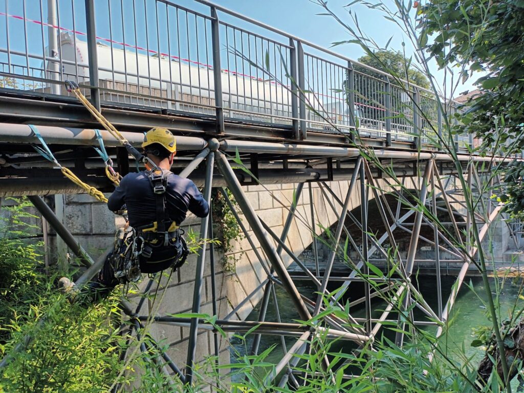 Pontenuovo, al via l’intervento con edilizia acrobatica per evitare la chiusura del ponte.