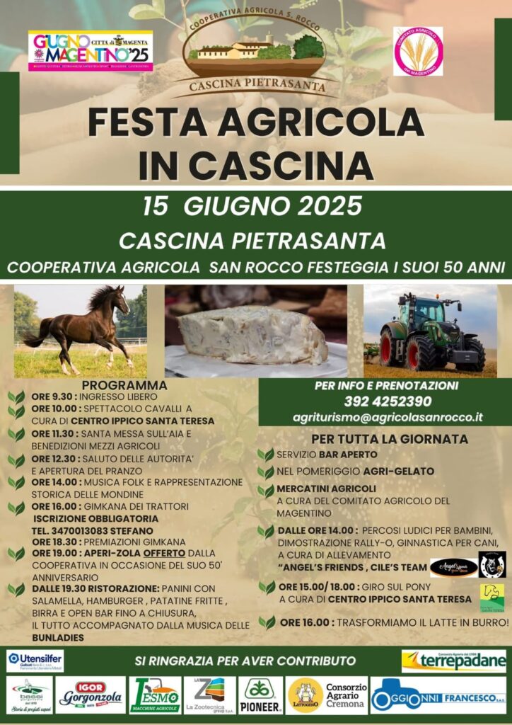 Magenta, la Cascina Pietrasanta si prepara a festeggiare mezzo secolo di vita