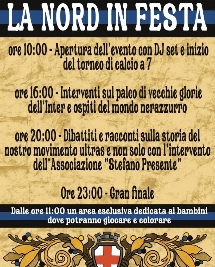 Trezzano sul Naviglio: sabato 7 Giugno la Curva Nord in festa. “Ripartiamo da noi”