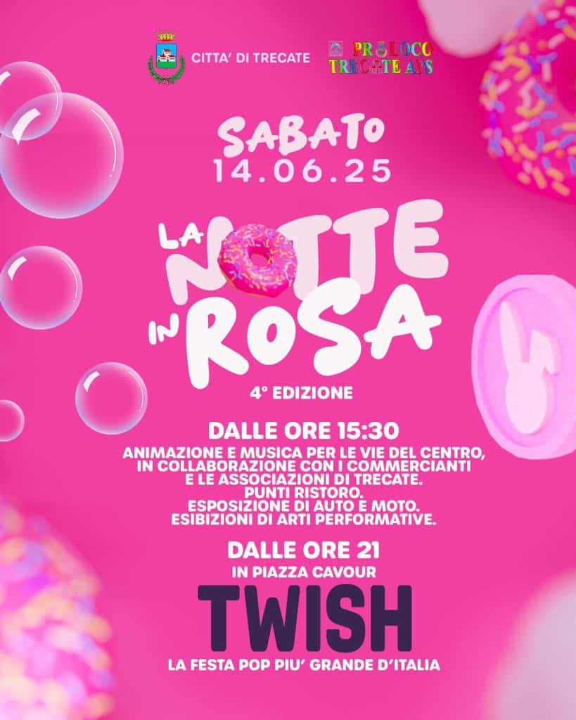 Trecate si prepara alla quarta edizione della “Notte Rosa”