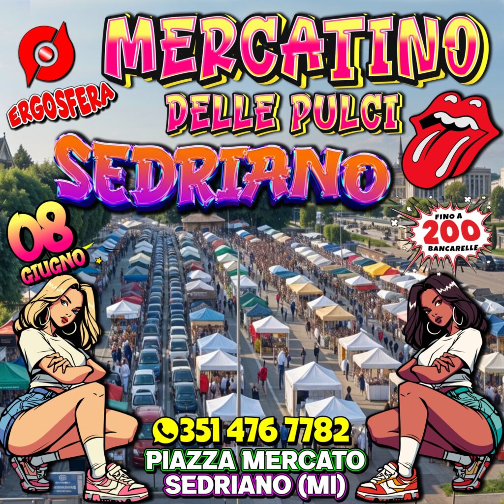 Sedriano: domenica 8 giugno torna il “Mercatino delle pulci” con oltre 200 bancarelle