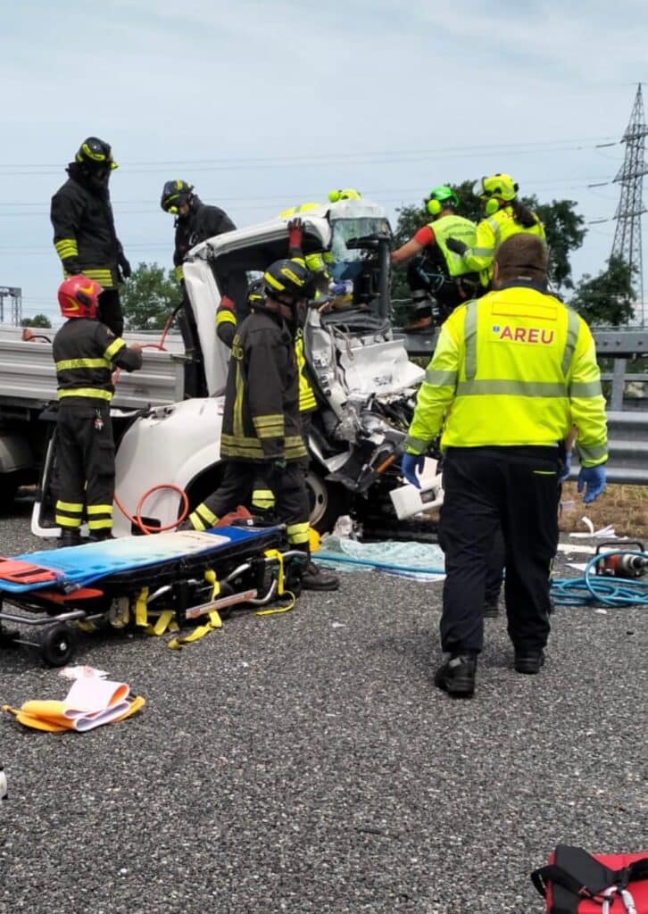 Grave incidente sulla Brebemi: conducente di un furgone di 52 anni in arresto cardiaco