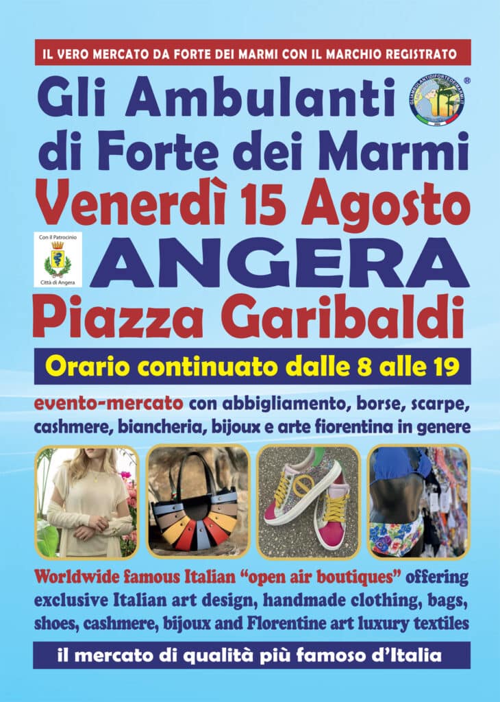 L’originale Consorzio de Gli Ambulanti di Forte dei Marmi® ad Angera a Ferragosto