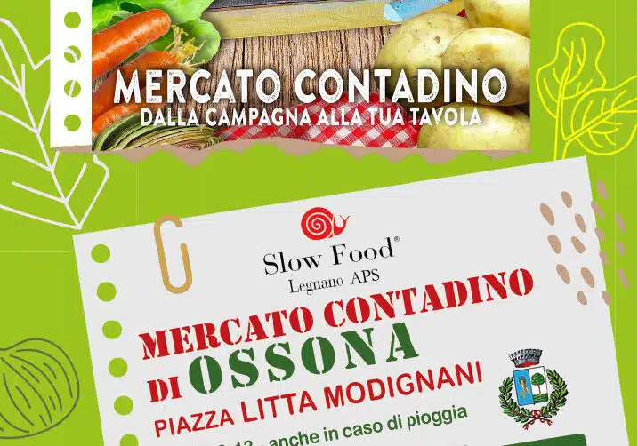 Sabato 13 settembre, il mercato contadino torna ad Ossona