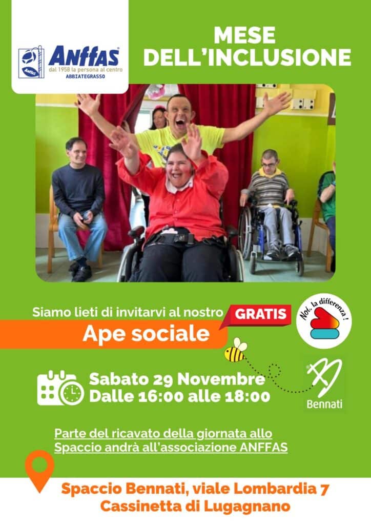 Aperitivo per l’inclusione pro Anffas Onlus di Abbiategrasso – Fondazione Il Melograno