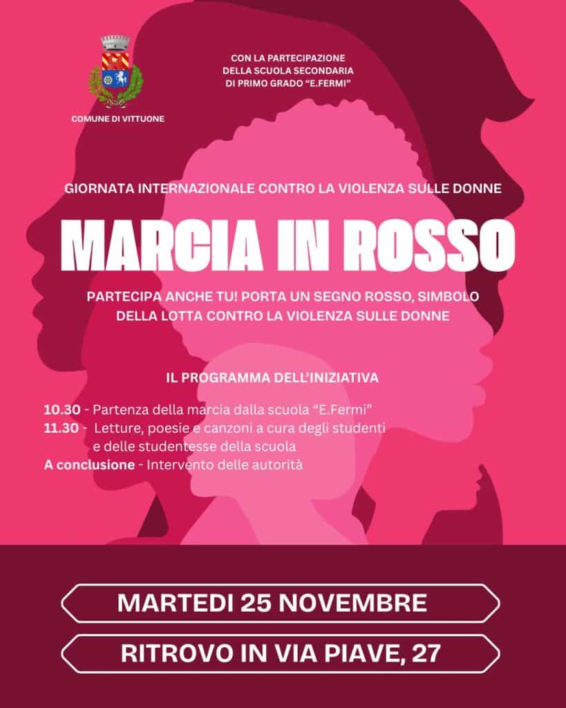 Vittuone, ieri la prima Marcia in rosso