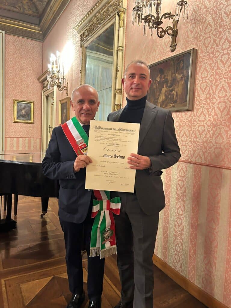 Marco Selmo insignito del titolo di Cavaliere della Repubblica: orgoglio per Magenta e il territorio