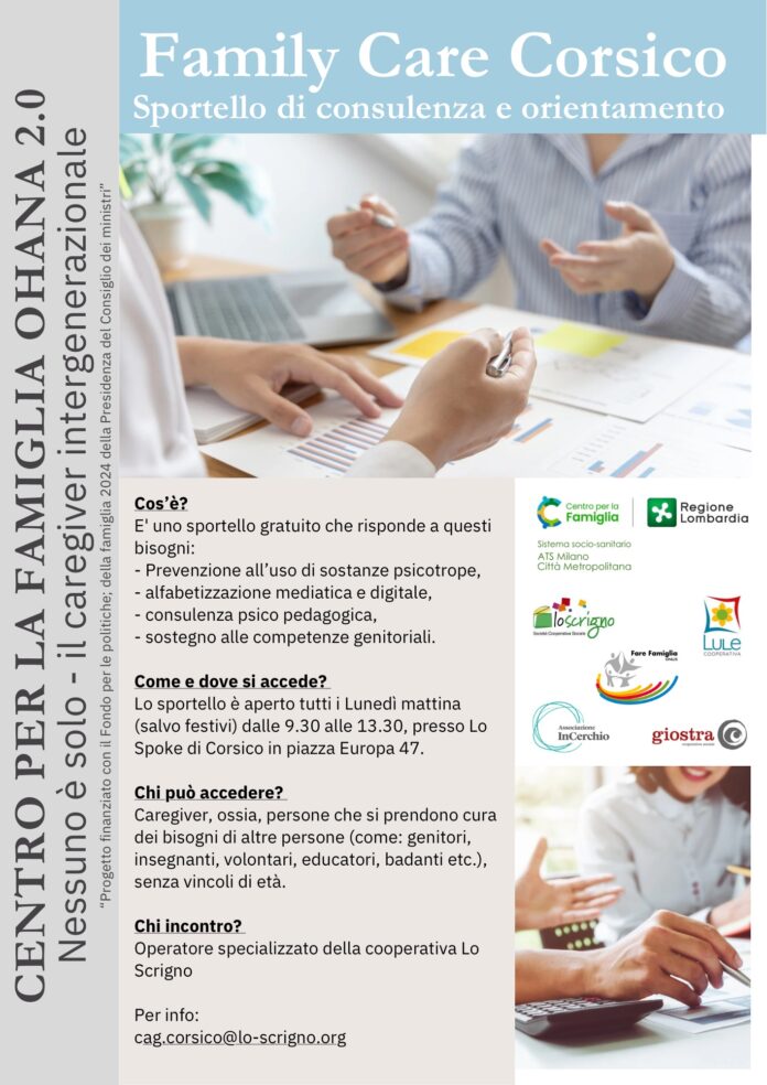 OHANA 2_Locandina FAMILY CARE SPOKE CORSICO - LO SCRIGNO