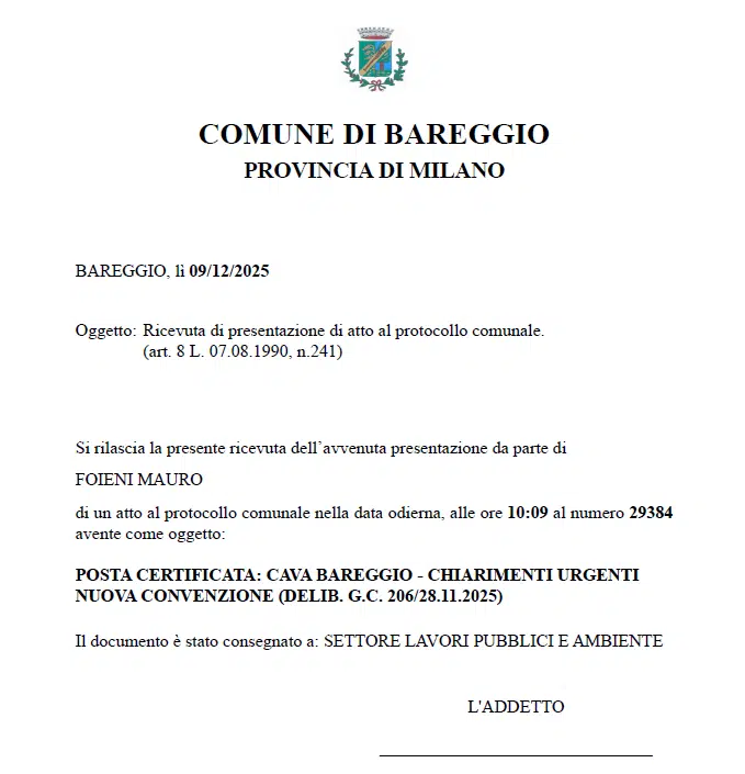 Protocollo comune Bareggio