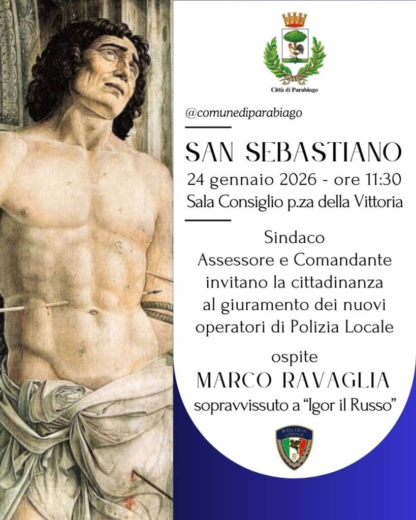 Parabiago celebra San Sebastiano con la testimonianza di Marco Ravaglia