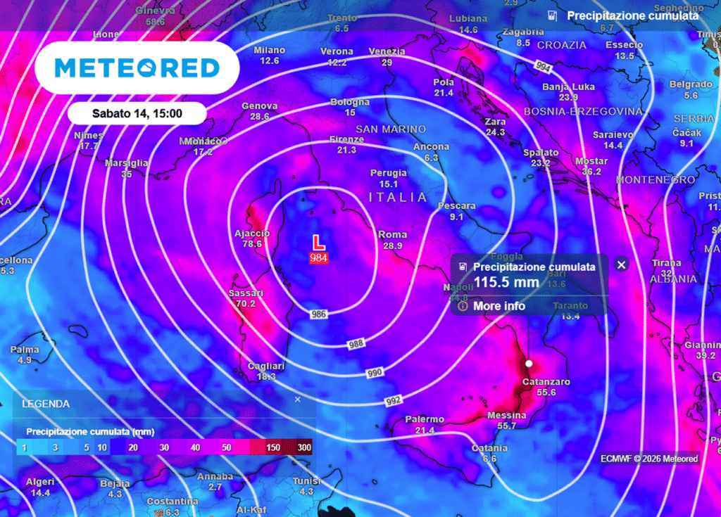 Ciclone di San Valentino: brusco cambio del tempo in Italia