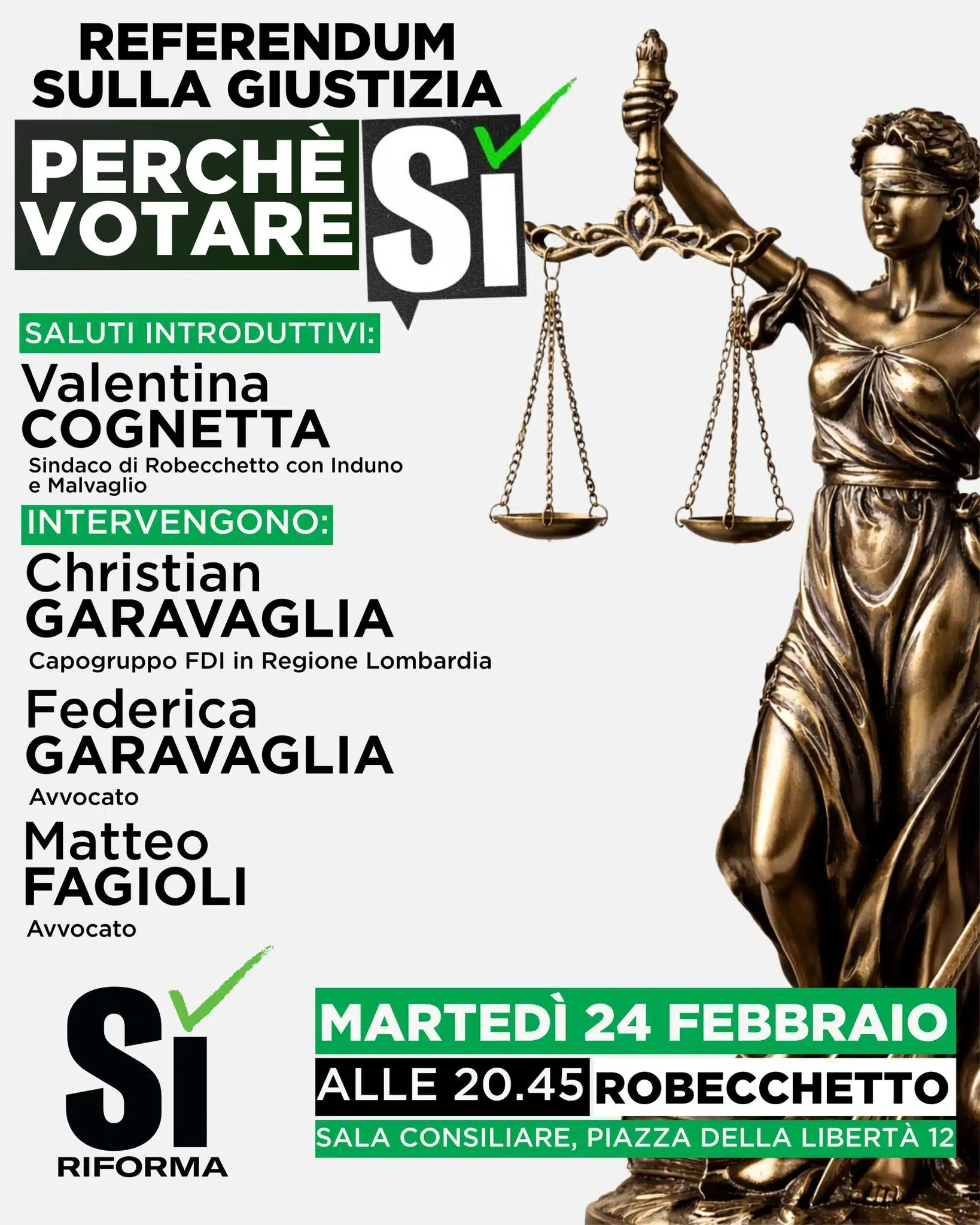 SI RIFORMA ROBECCHETTO