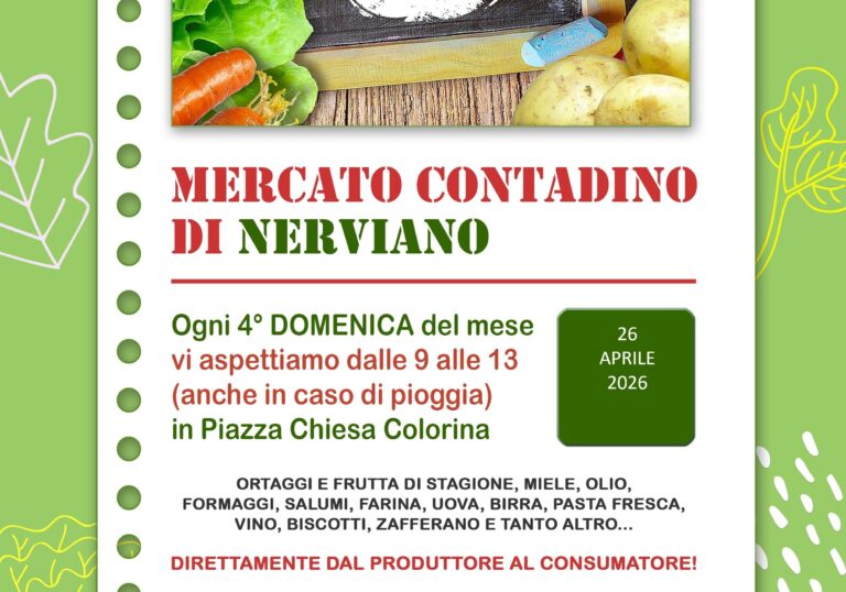 Il Mercato Contadino a Nerviano il 26 aprile a Nerviano