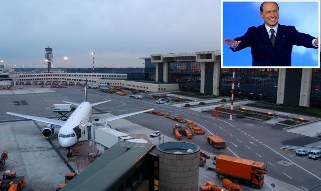 Malpensa: pronta la segnaletica Enac per Silvio Berlusconi