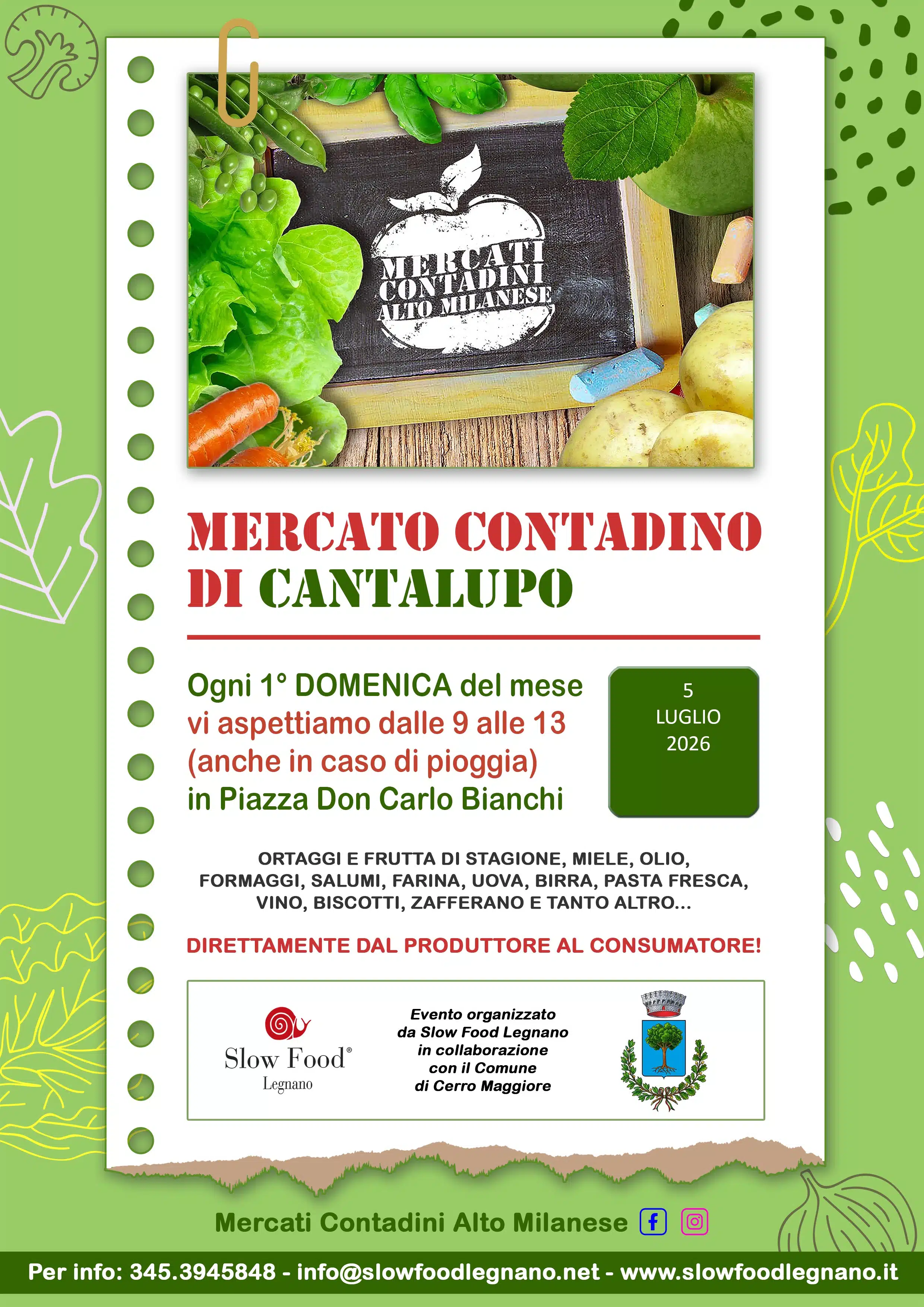 Locandina Cantalupo 5 lug 2026