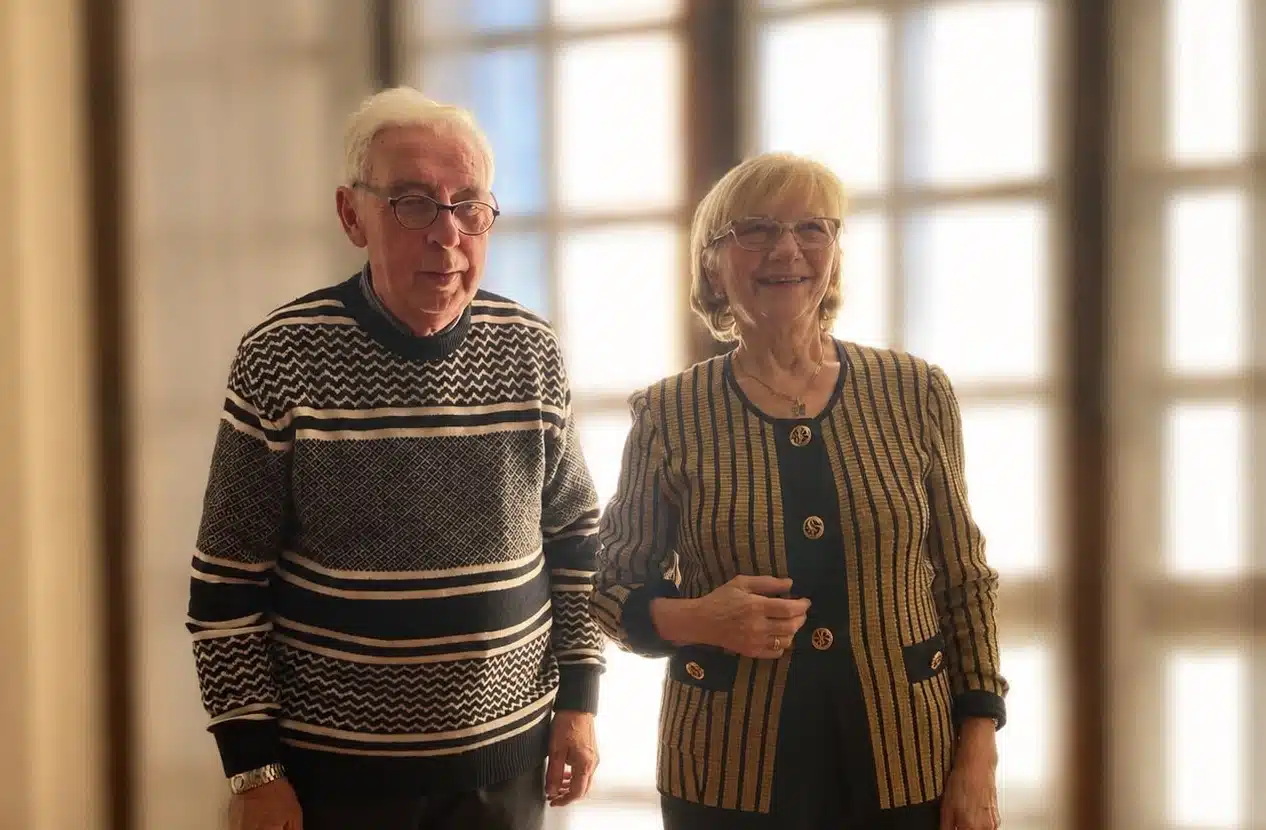 Gianni Oliva con la moglie Ivana