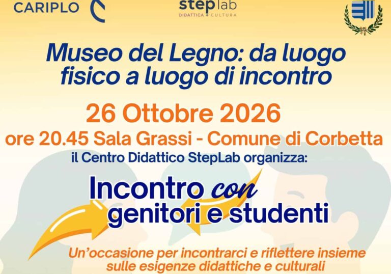 Scuola, Corbetta. StepLab apre negli spazi del “Museo del Legno’